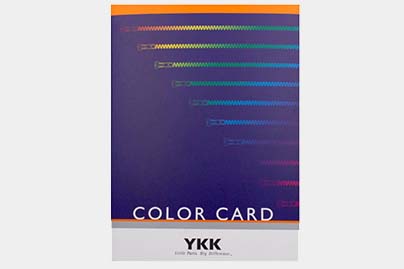 YKK拉链布边色卡