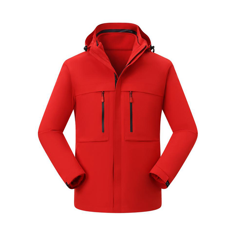 1800克YKK拉链奥粒绒三合一冲锋衣（带帽帽子可拆卸）