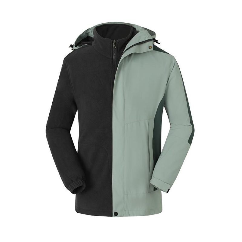 1500克三合一摇粒绒冲锋衣（带帽帽子可拆卸）