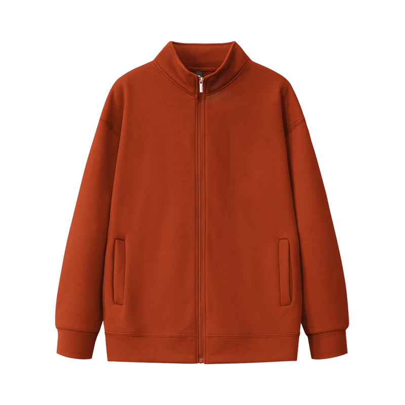 700克韩棉直条厚款立领拉链卫衣