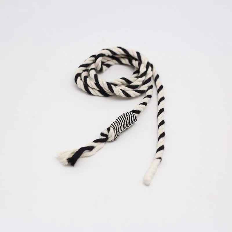 三股彩色编织抽绳