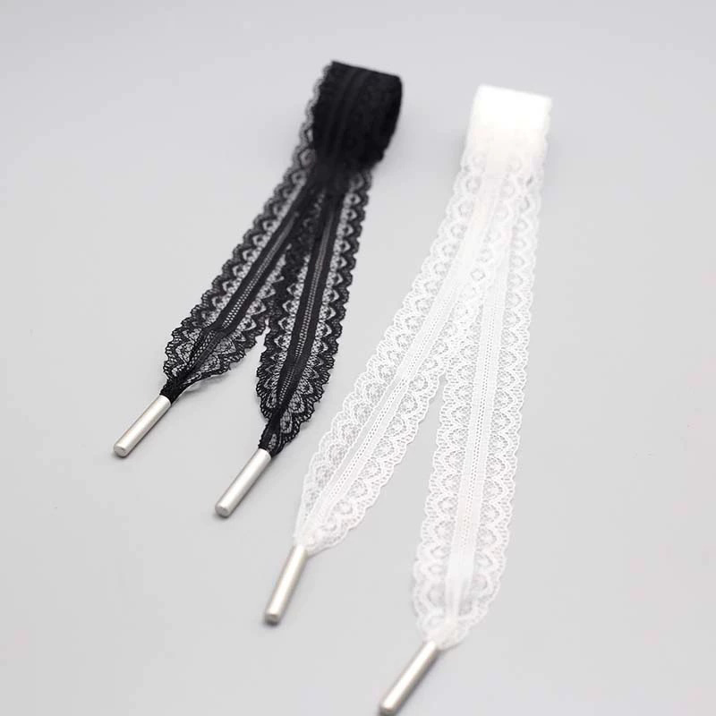 蕾丝黑白花边帽绳
