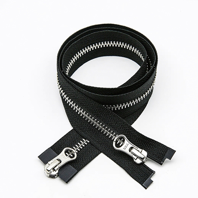 双开尾金属拉链