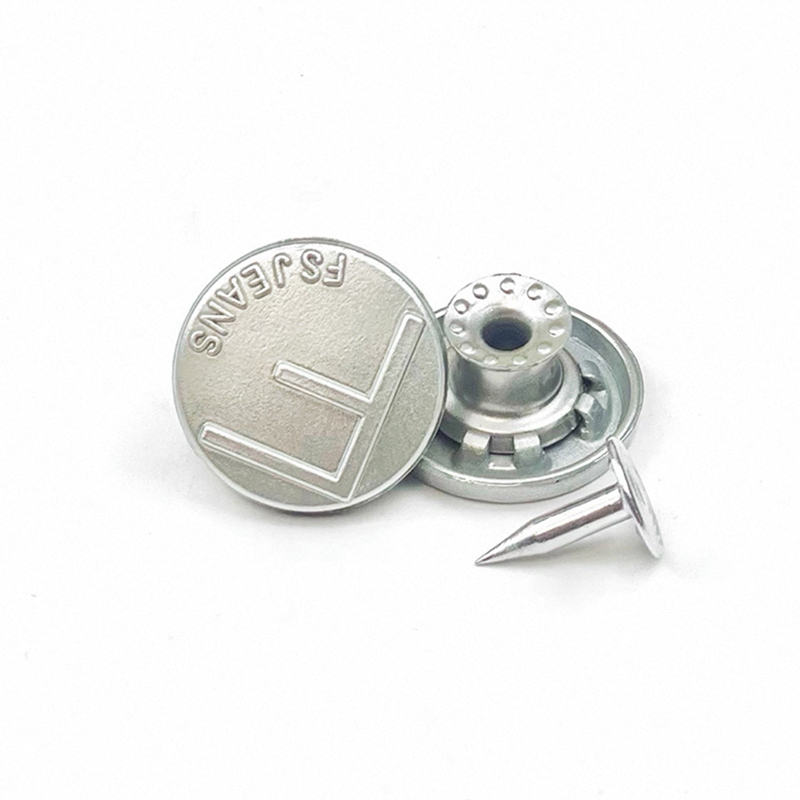 牛仔裤扣子摇头工字扣