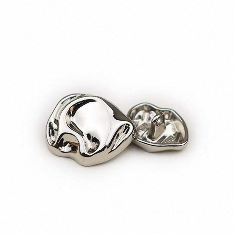 不规则金属波纹凹凸装饰扣子