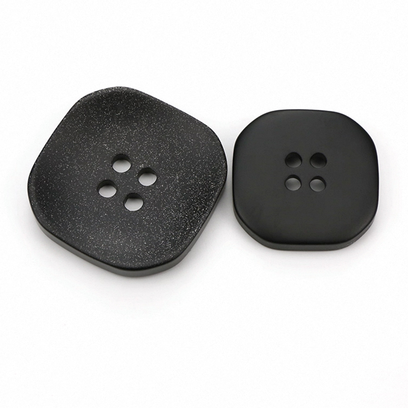 四方形磨砂树脂钮扣