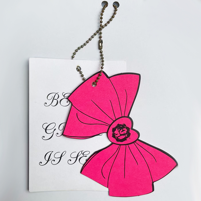 粉色芭比蝴蝶结吊牌