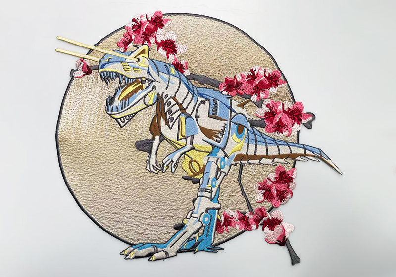 创意插画平绣绣花图案