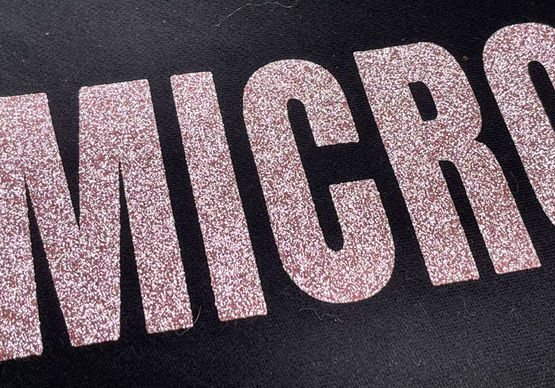 金葱粉热转印（闪粉烫画 / 葱粉印花）工艺印花图案