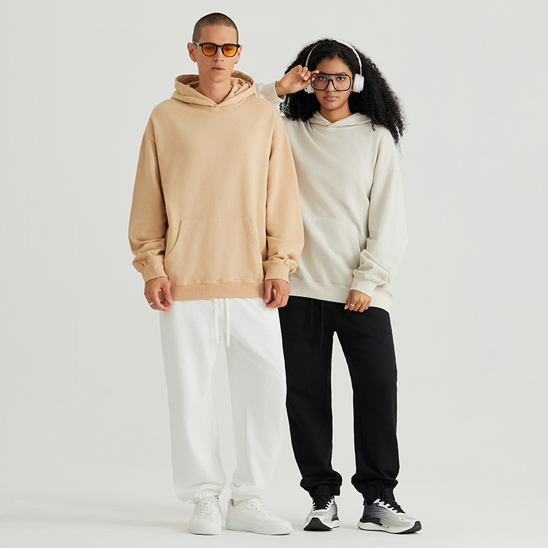 420克水洗做旧连帽卫衣