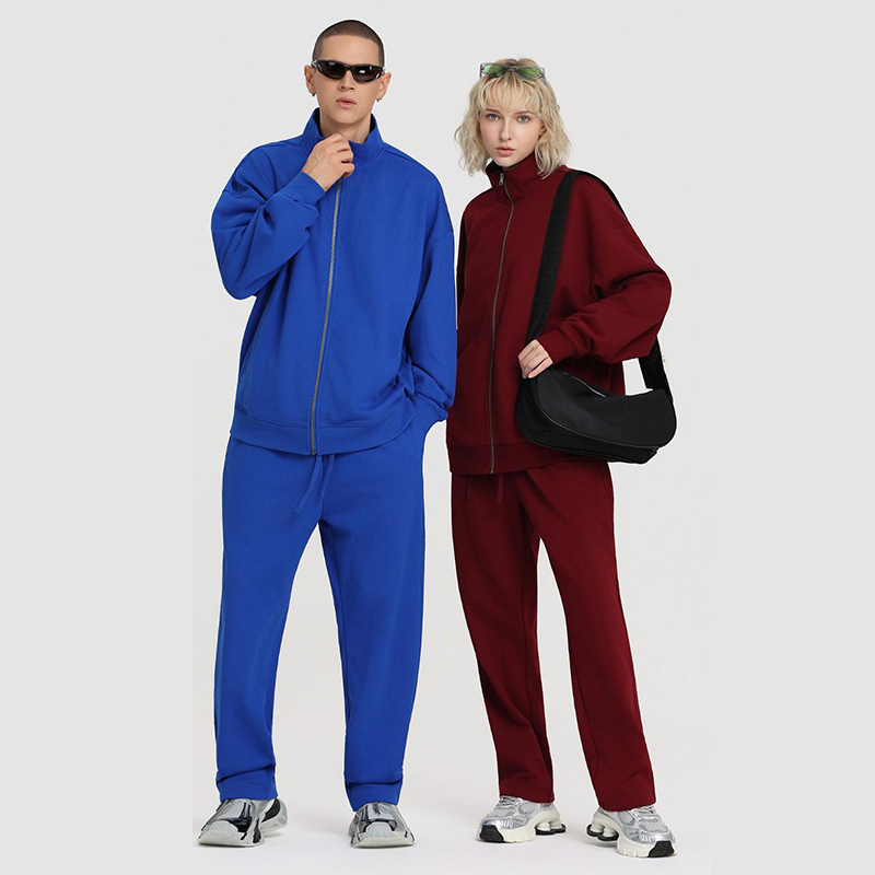 430克微绒立领卫衣开衫