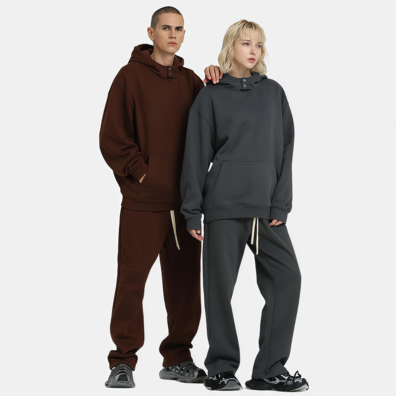 510克剪毛轻绒直筒抽绳长裤