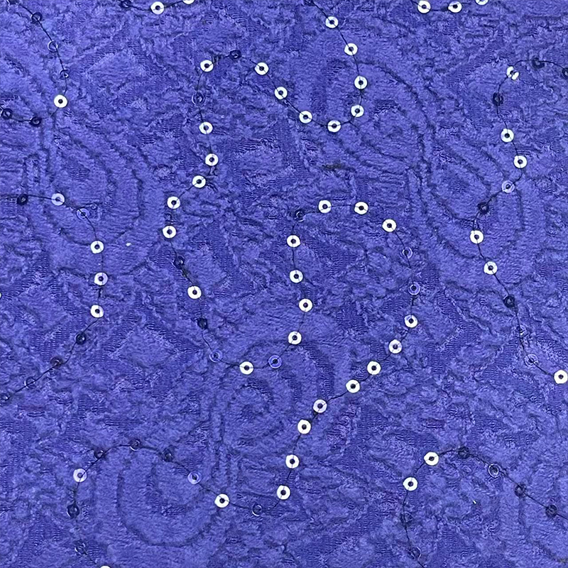 磨毛绣亮片绣面料