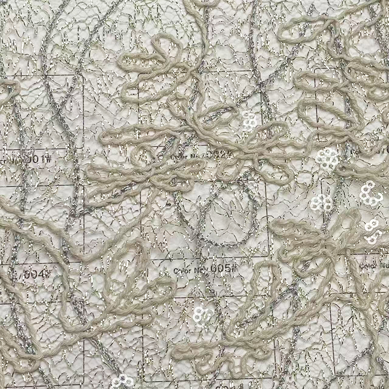 金线乱网编织绳线网布面料