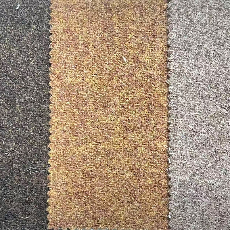 650g百分百羊毛双面粗花呢毛呢面料