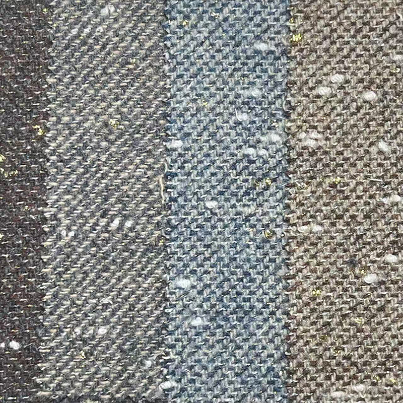 450g50羊毛金丝斜毛呢面料