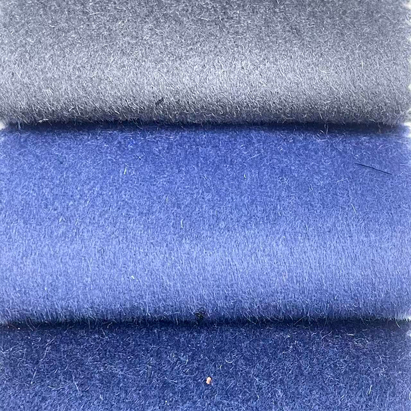 830g百分百羊毛双面顺毛毛呢面料
