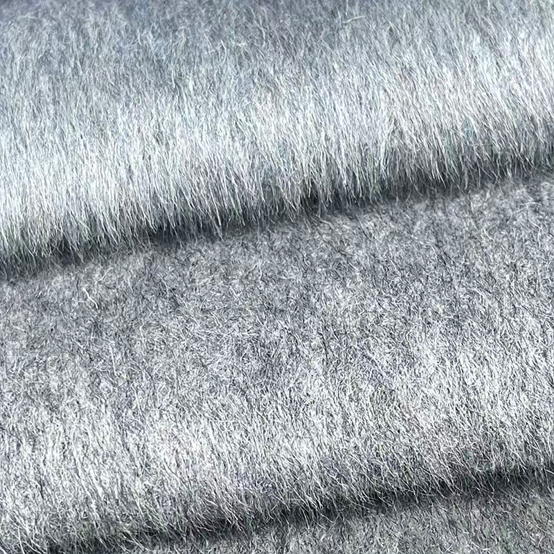 850g百分百羊毛AB面双色毛呢面料