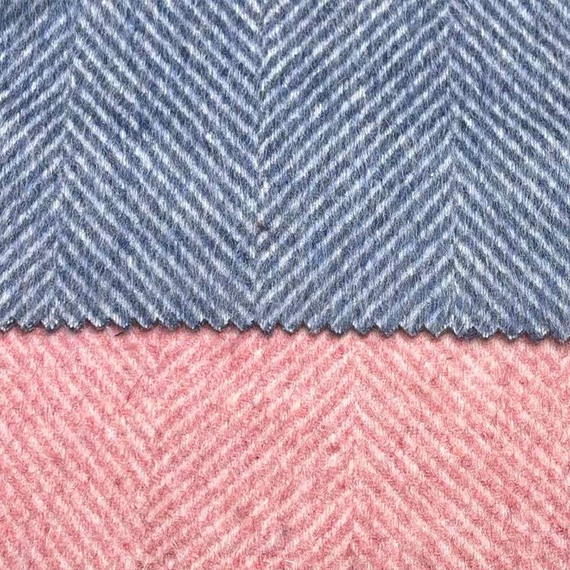 950g羊毛羊驼毛大号人字纹毛呢面料